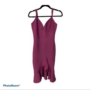 Purple bodycon dress